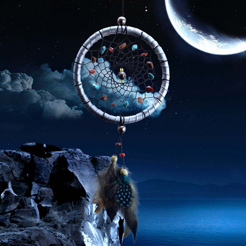 Small Feather Handmade Dream Catcher Car Wall Door Hanging Decoration Ornamen SJ