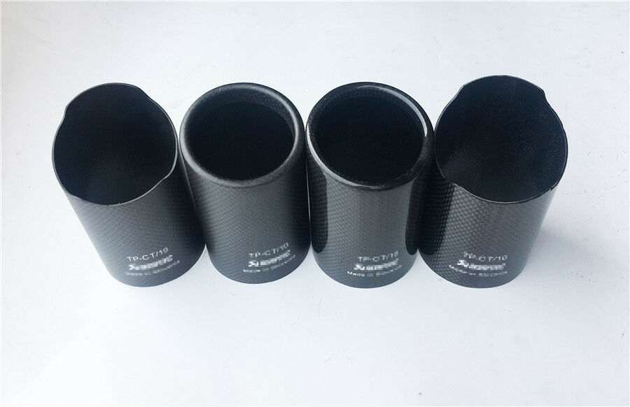 Exhausts pipe Carbon Cover with Matte Carbon Shell Exhaust Muffler Pipe Tip