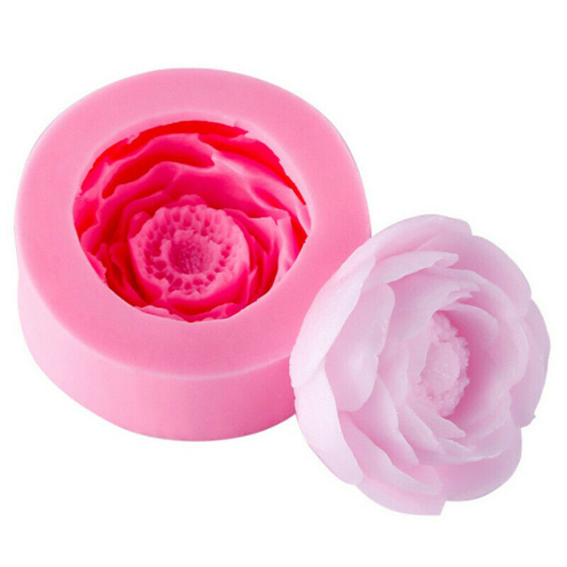 Peony Flower Handmade Soap Silicone Mold Making Candle Mold Fondant Cake .l8