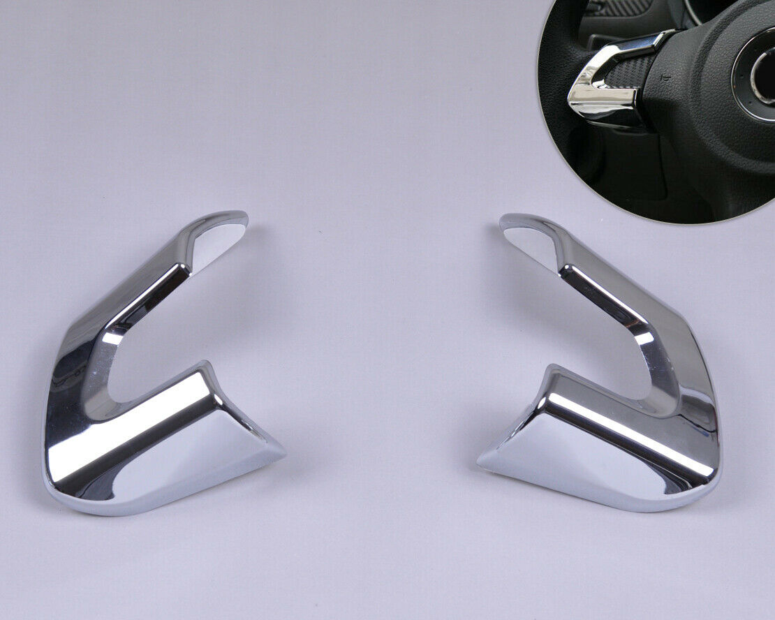 Chrome Steering Wheel trim Fit for VW GOLF 6 MK6 09-11 POLO 11 Bora Sagitar An
