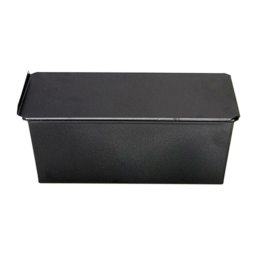 1kg Non Stick Loaf Pan Baking Fruit Cake Bread Tin Oven Tray with Lid Black