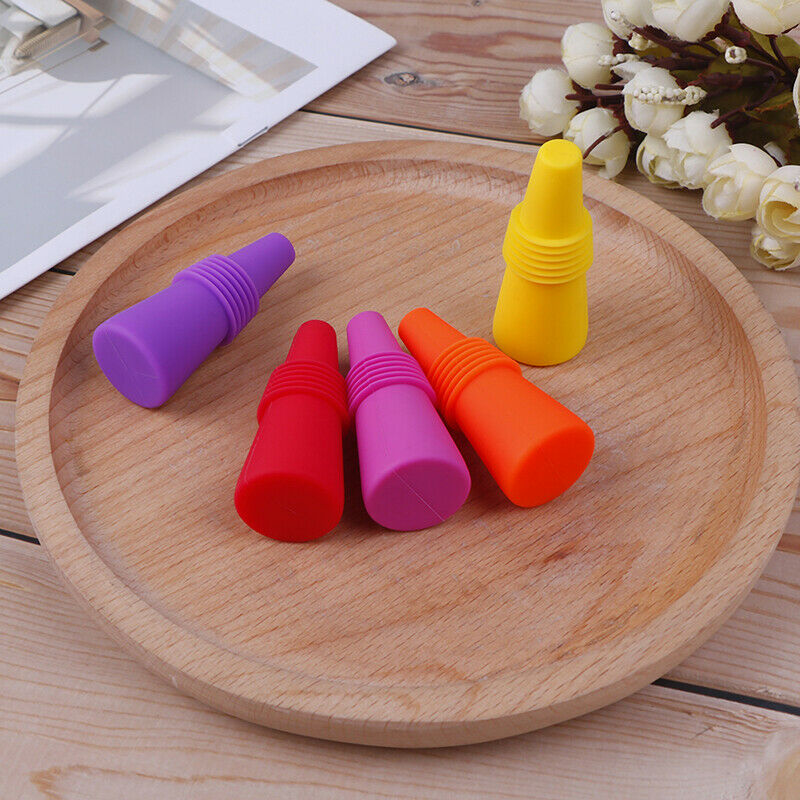 Wine Stopper Cork Bottle Plug Silicone Sealed Bottle Stopper Bar Accessor.l8