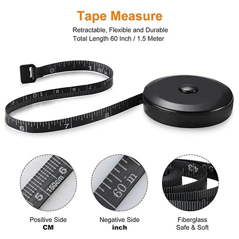 1X(2Pcs Tape Measure the Measu Tape for Body Size Measurement and Small Sewing6)
