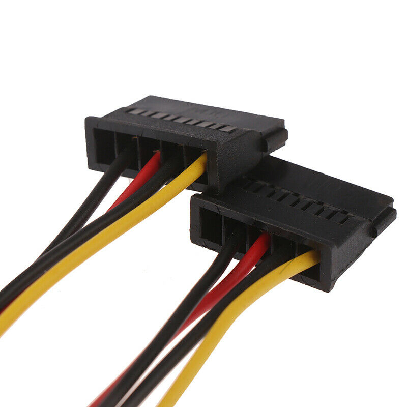 4Pin IDE Molex to 2 Serial ATA SATA Y Splitter Hard Drive Power Supply Ca.DD