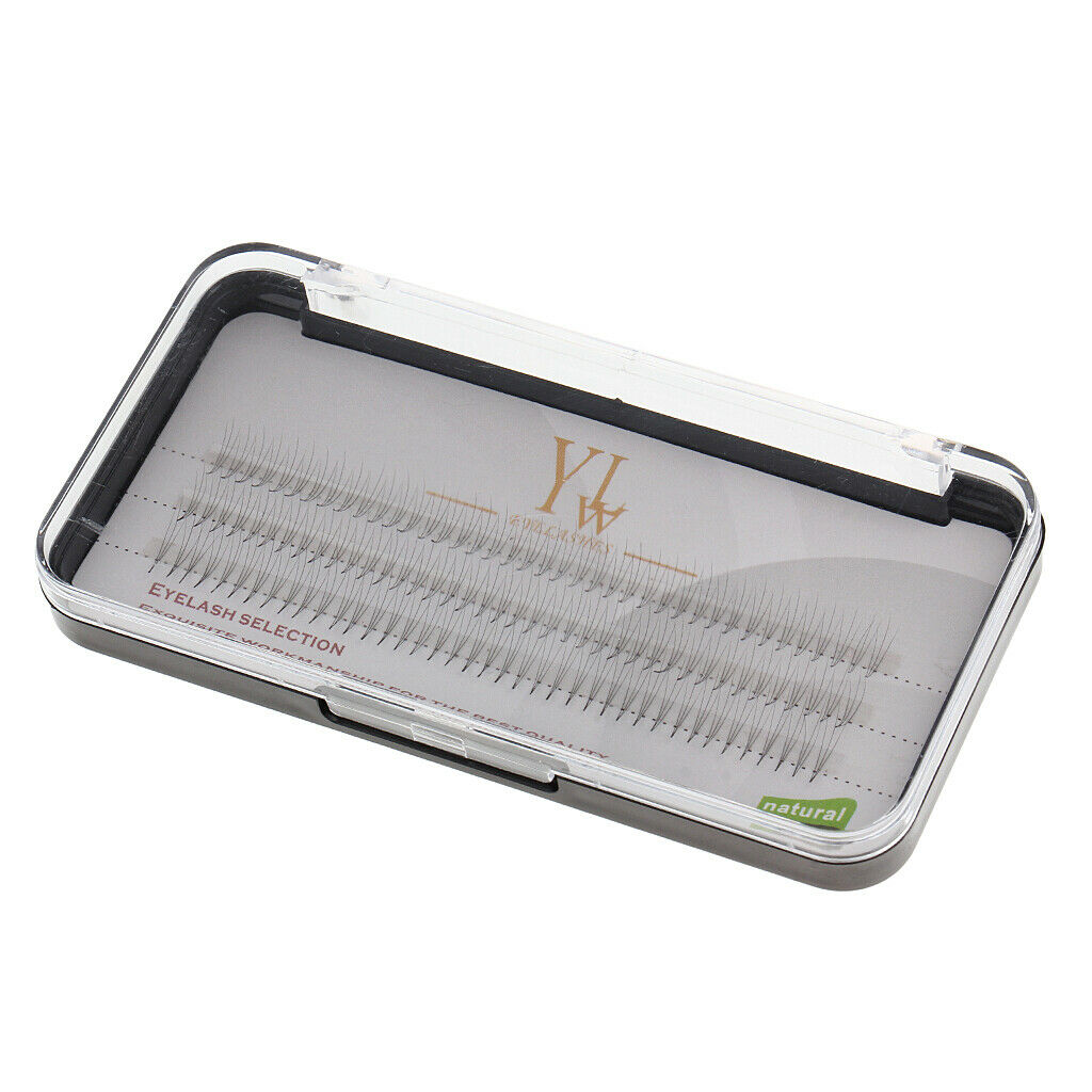 Black Individual False Eyelashes Cluster Eye Lashes Extensions Makeup 9mm