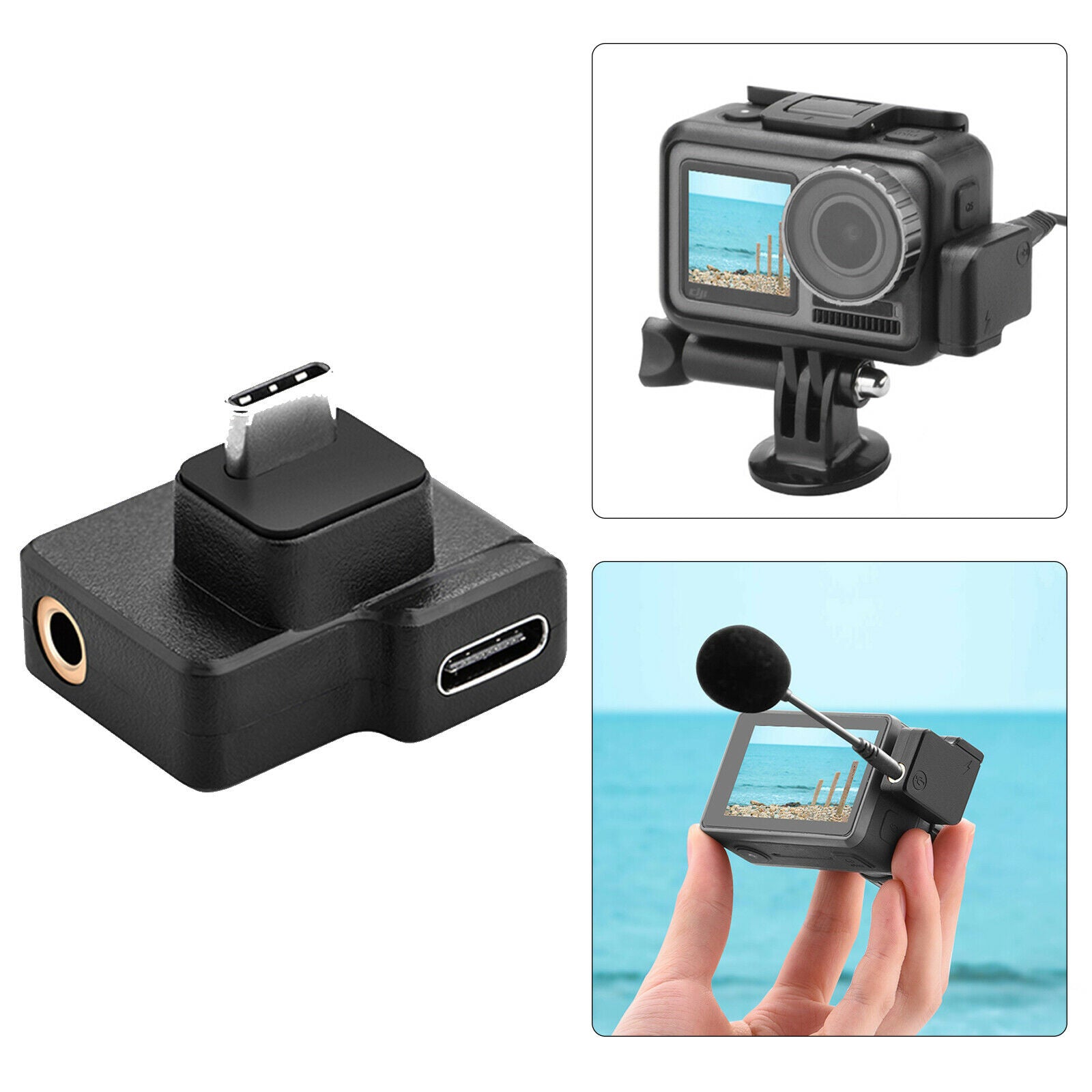 Double Connector for Accessories for Audio Adapter for Microphones From