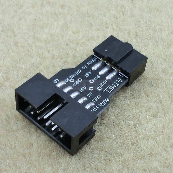 10 to 6 Pins Convertor Adapter for ATMEL ISP programmer