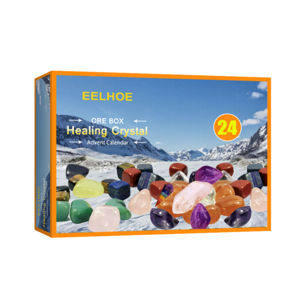 24 Grid Mineral Gift Box Toys Christmas Advent Calendar Mineral Gift Box