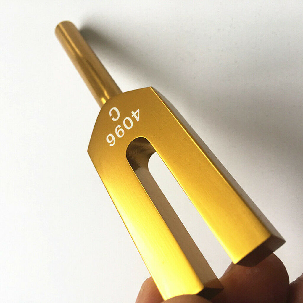 Aluminum Alloy Tuning Fork Mallet Kit Sound Vibrations for Meditation Golden