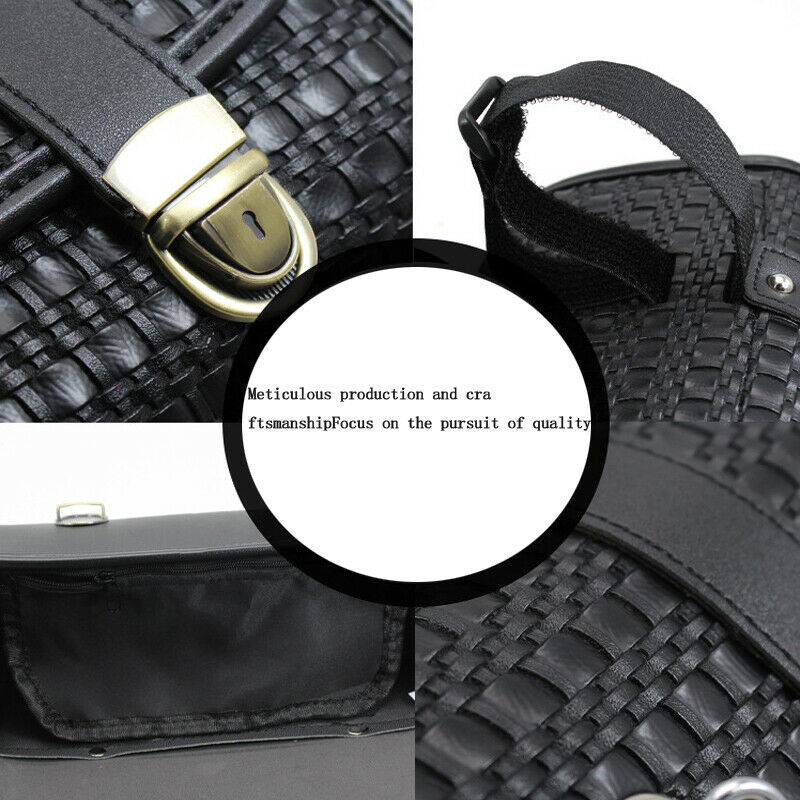 Motorcycle Handlebar Bag Fork Tool Bag Black for Dirt Bike Sissybar Storage Bag