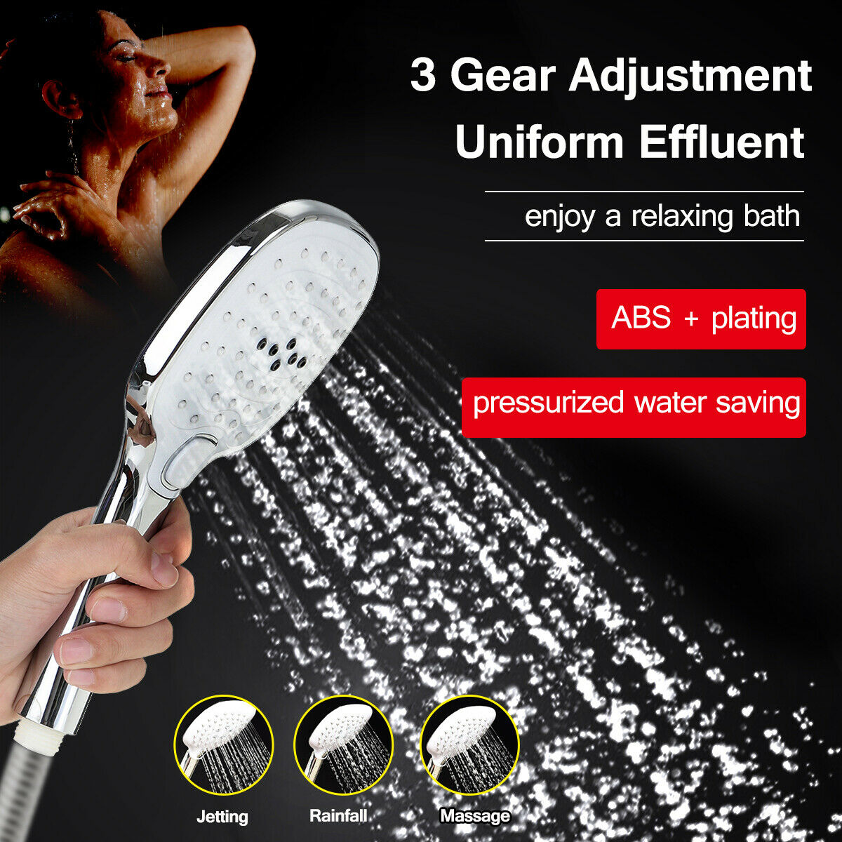 3 Gear Square Adjustment Rain Shower  Home Bathroom Square Shower   ï¼ï¼ ï¼ï¼    â˜ª