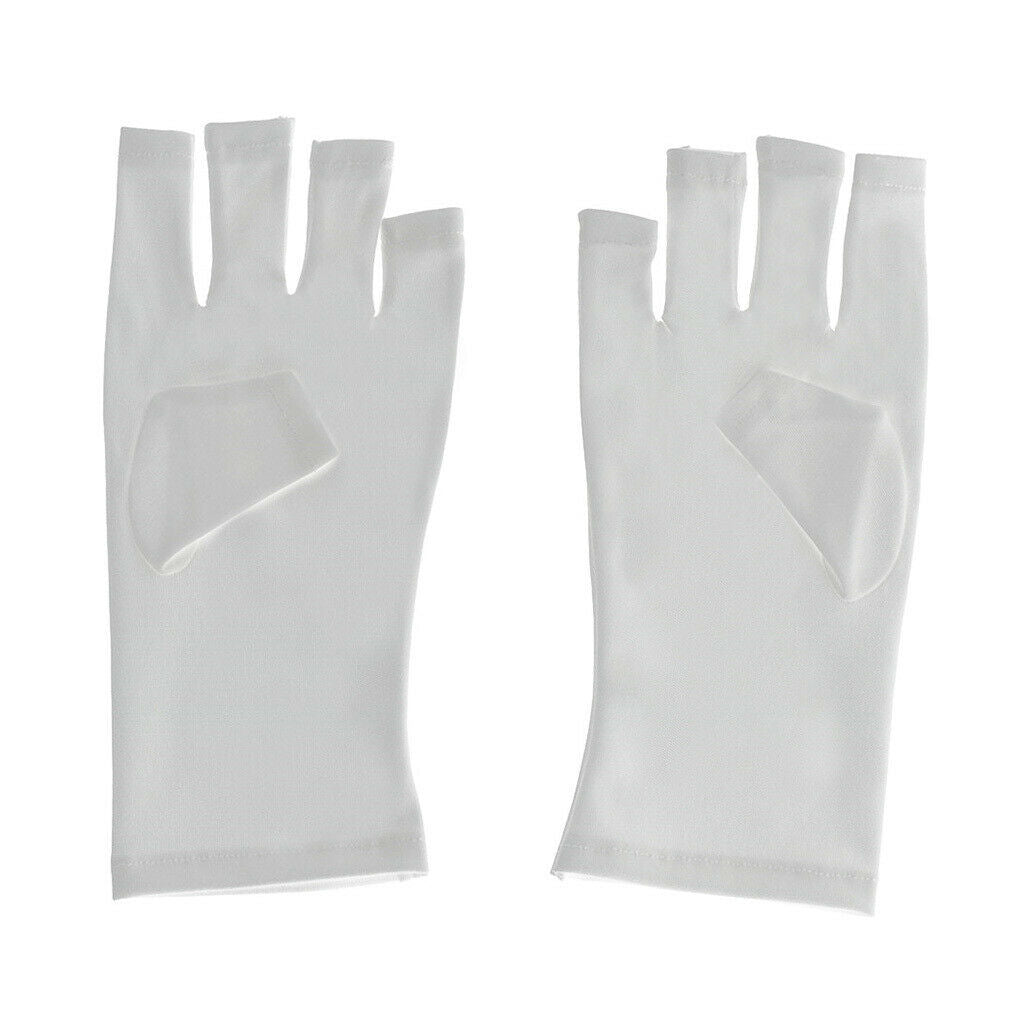 1 Pair Anti UV Hand Protector Shield Protection Short Gloves for Dryer Lamp
