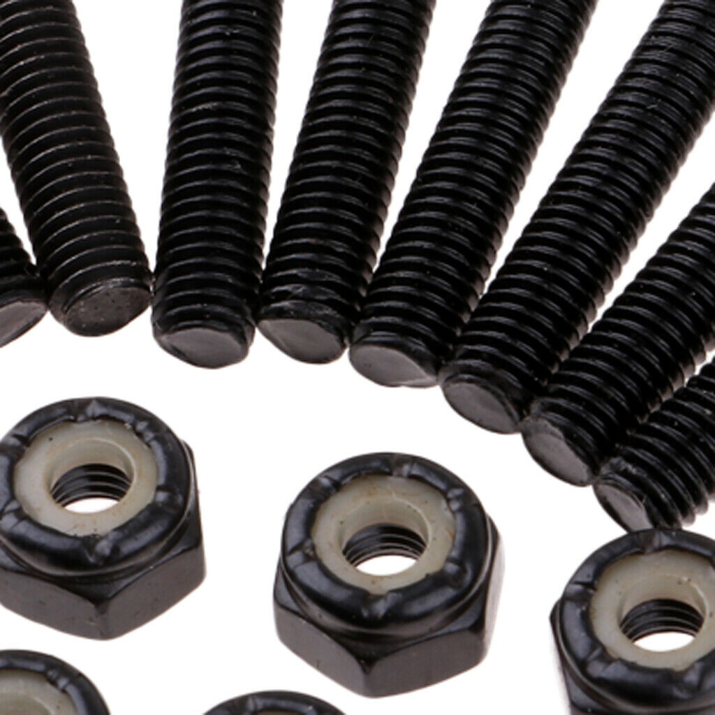 2X 8 Pieces Skateboard Longboard Mounting Bolts Screws Nuts Hardware Set 35mm