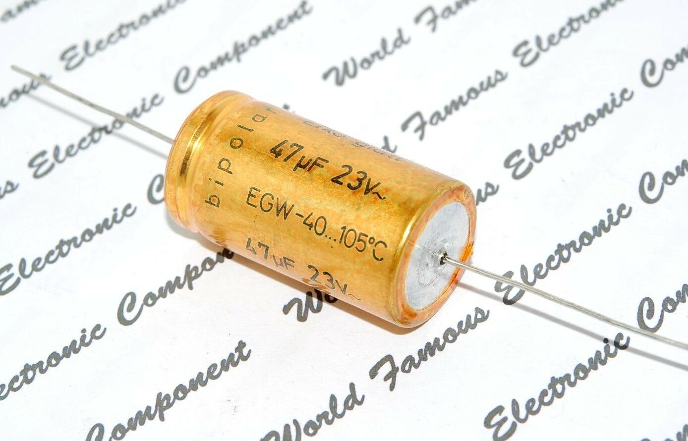1pcs - ROE EGW 47uF (47µF) 23Vac (63V) Bipolar Axail Capacitor - For Audio BP