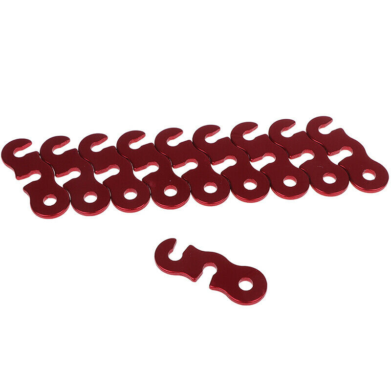 10pcs Aluminium Alloy Adjuster Tent Rope Tightener Tensioner Quick Rele xiP l XC