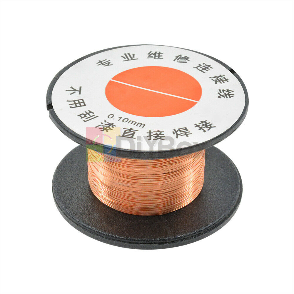 [5PCS] 0.1MM Copper Soldering Solder PPA Enamelled Repair Reel Wire