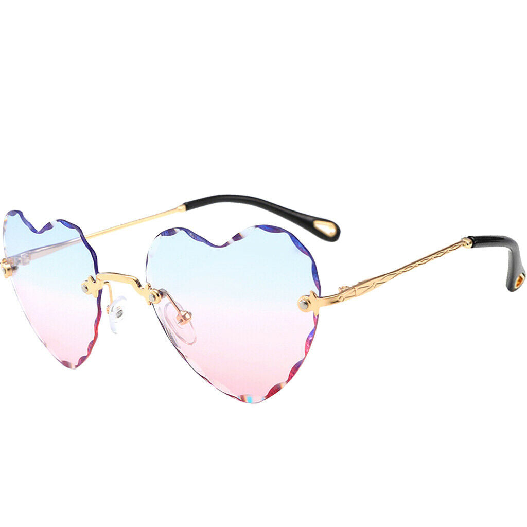 4x Womens Heart Shaped Sunglasses Classic Tinted Lens Eyewear UV 400 4colors