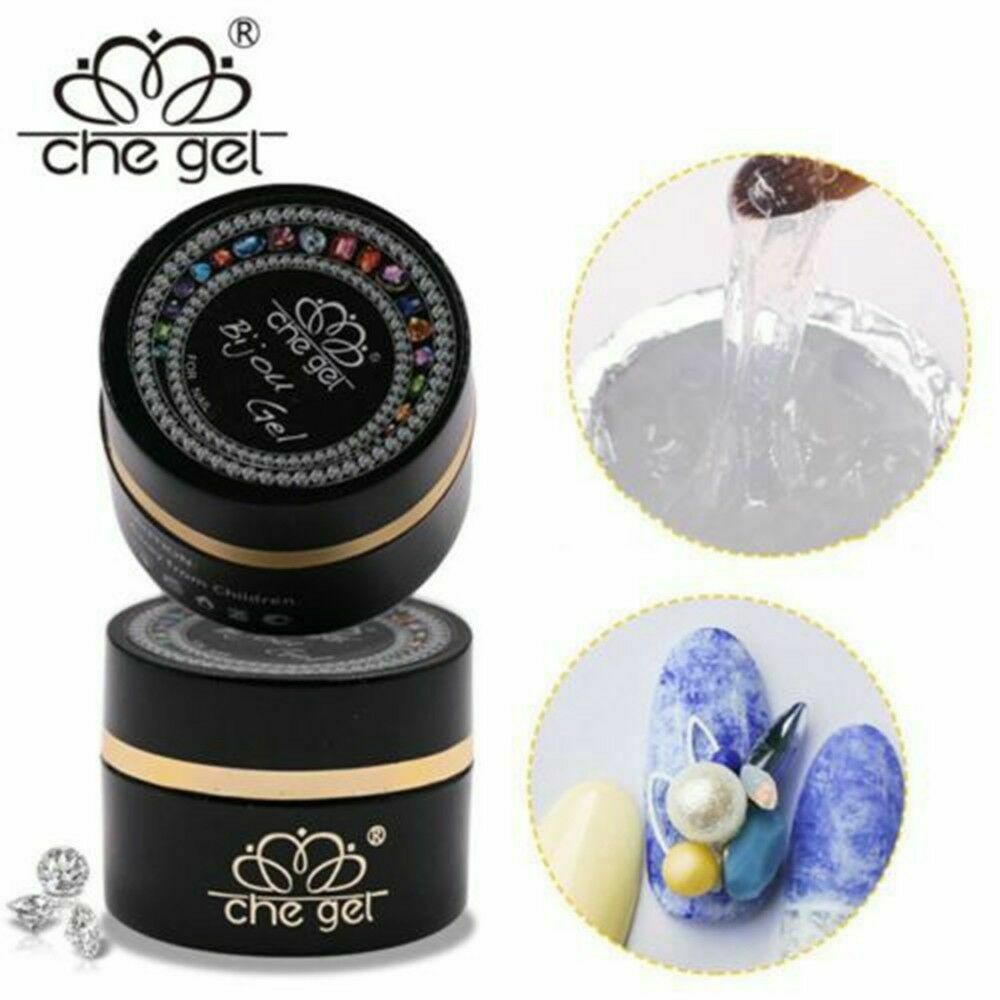 DIY Nail Art Rhinestones Gel Glue UV Adhesives Sticky Diamond Crystal Nail Decor