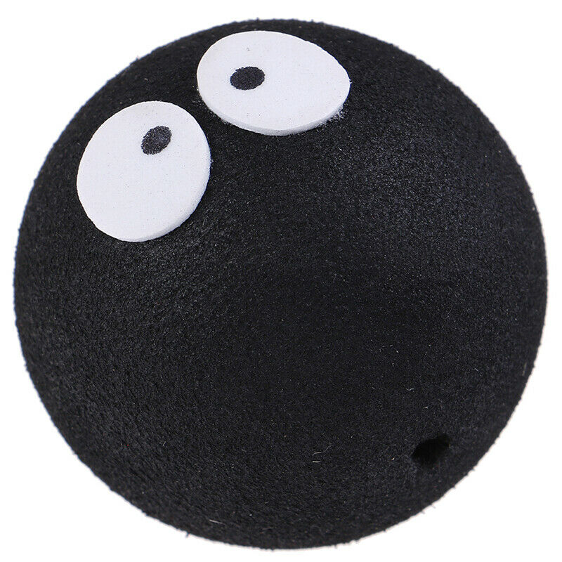 1x Black Face Coal Briquettes Ball Car Antenna Pen Topper Aerial Ball Dec.l8