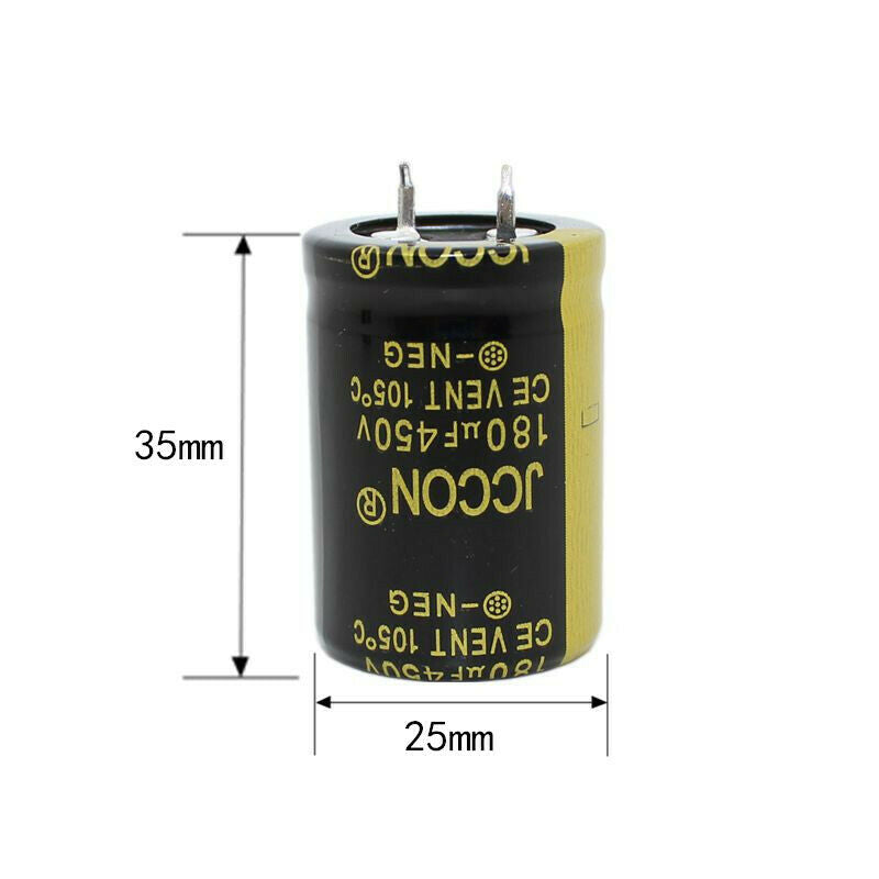 1pcs 450v180uf Aluminum electrolytic capacitor Inverter welding machine 25x35mm