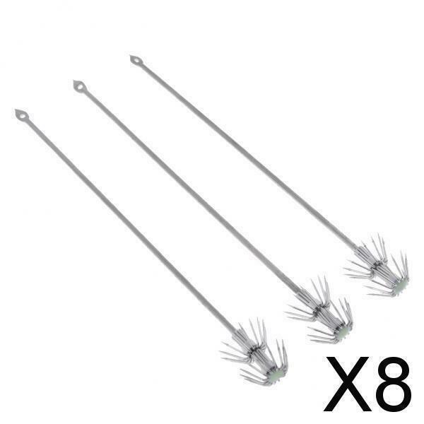 8X 3 lot Fishing Squid Hook Octopus Lures Hooks Hard Baits Umbrella Tackle