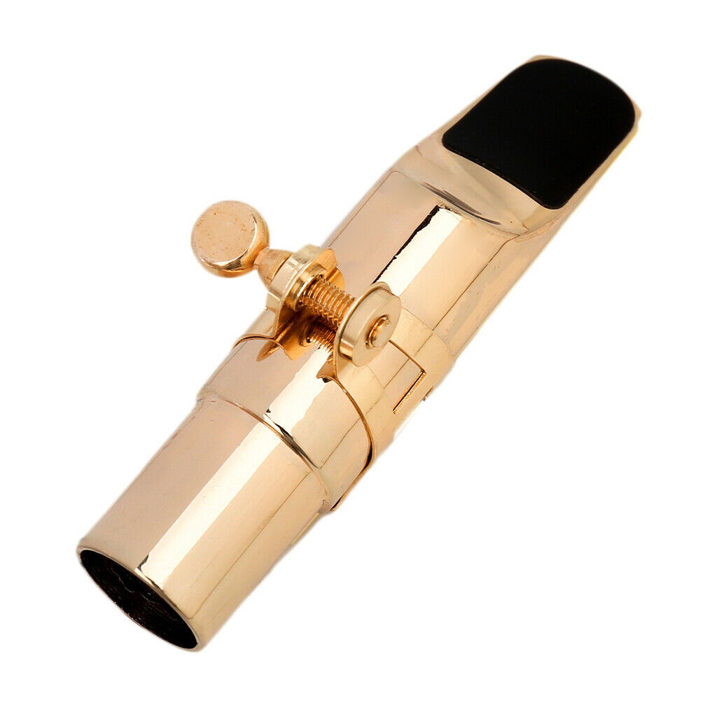 Alto Sax Saxophone Mouthpiece Plastic, Solid, Golden