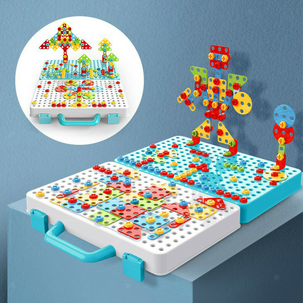 316 Pcs Creative Construction Toys Drill  Mosaic Take Apart Toys Kids
