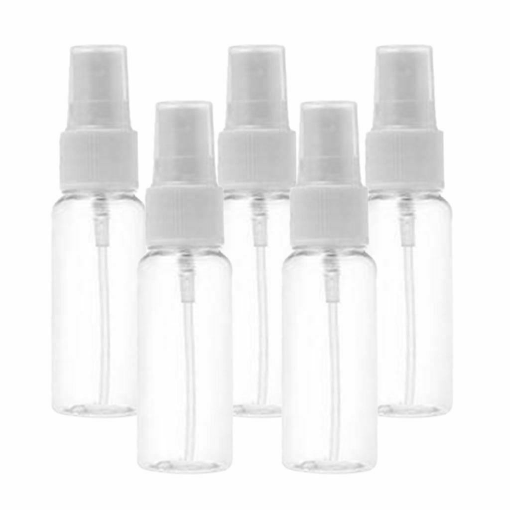 50Pcs Mini Transparent 30ML Spray Empty Bottle Atomizer Travel Bottles Pump