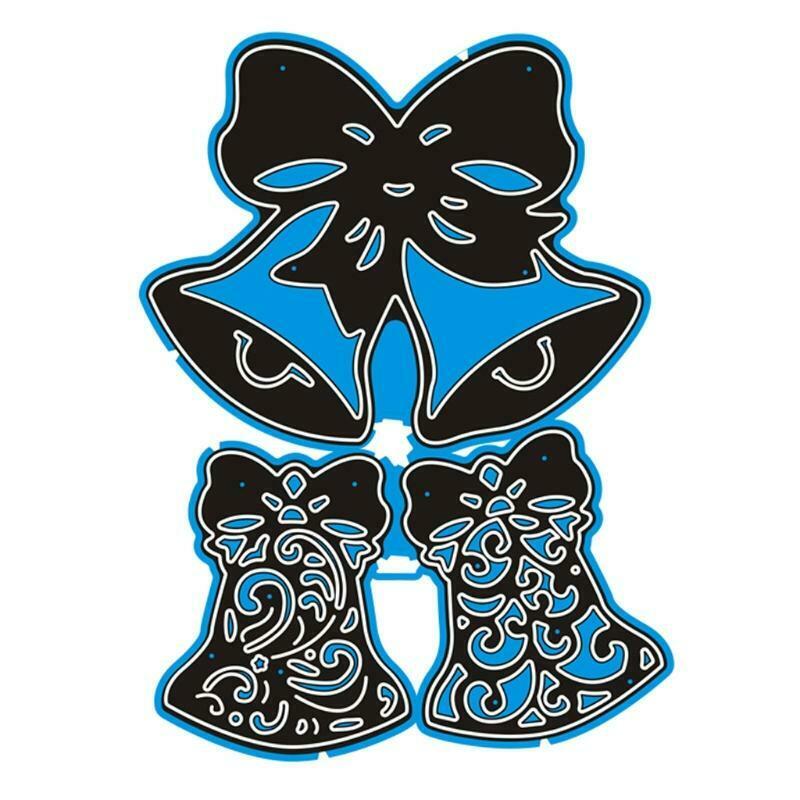 Christmas Bells Metal Cutting Dies Stencil DIY Scrapbooking Album Paper Template