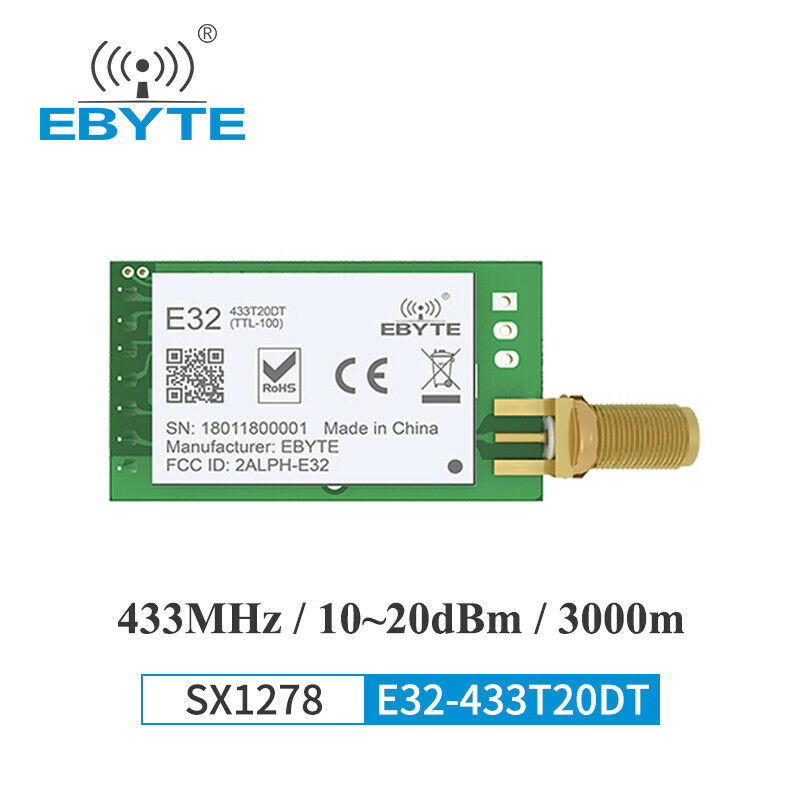 433MHz LoRa SX1278 Wireless Transceiver Module for Smart Home Intelligent Farm