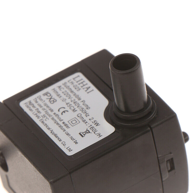 AC 220V 3W US Plug Submersible Water Pump Aquarium Fountain Air Fish Pond~AU Lt