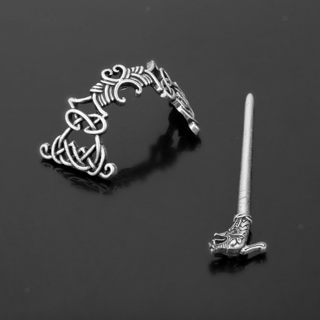Viking Dragon Hair Clips Hairpin- Viking Hair Sticks Hair Accessories for Long