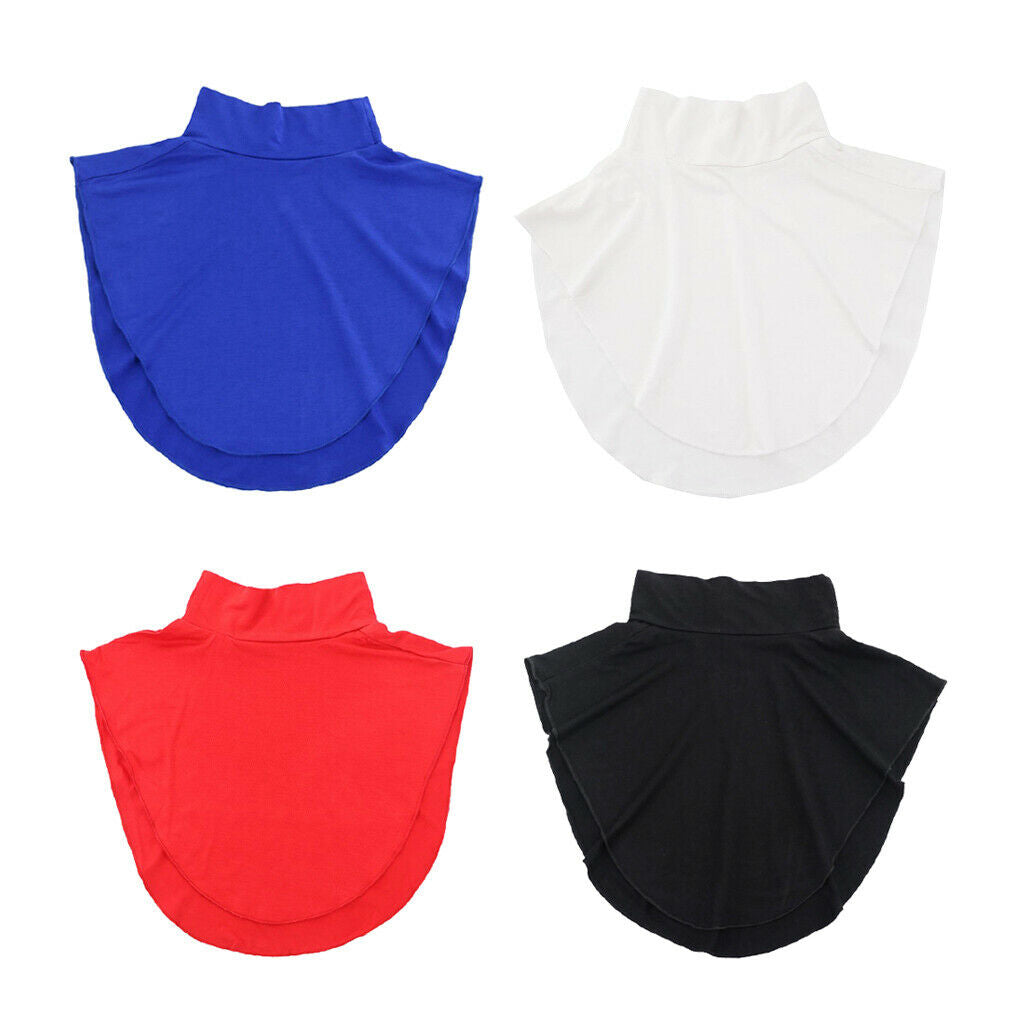 4Pack Womens Modal Faux Turtleneck Dickey Collar Muslin Hijab Neck
