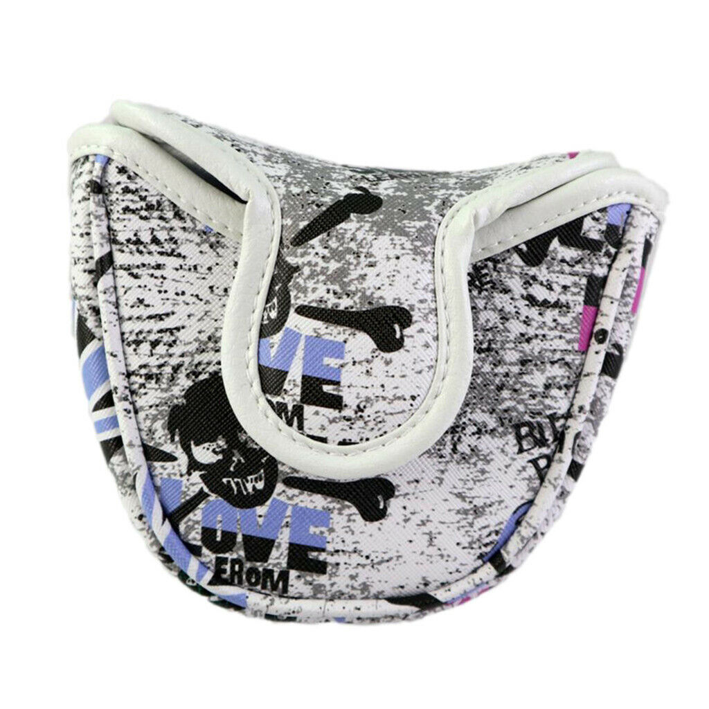 Semicircular Golf Mallet Head Cover Center Putter Headcover Retro Protector