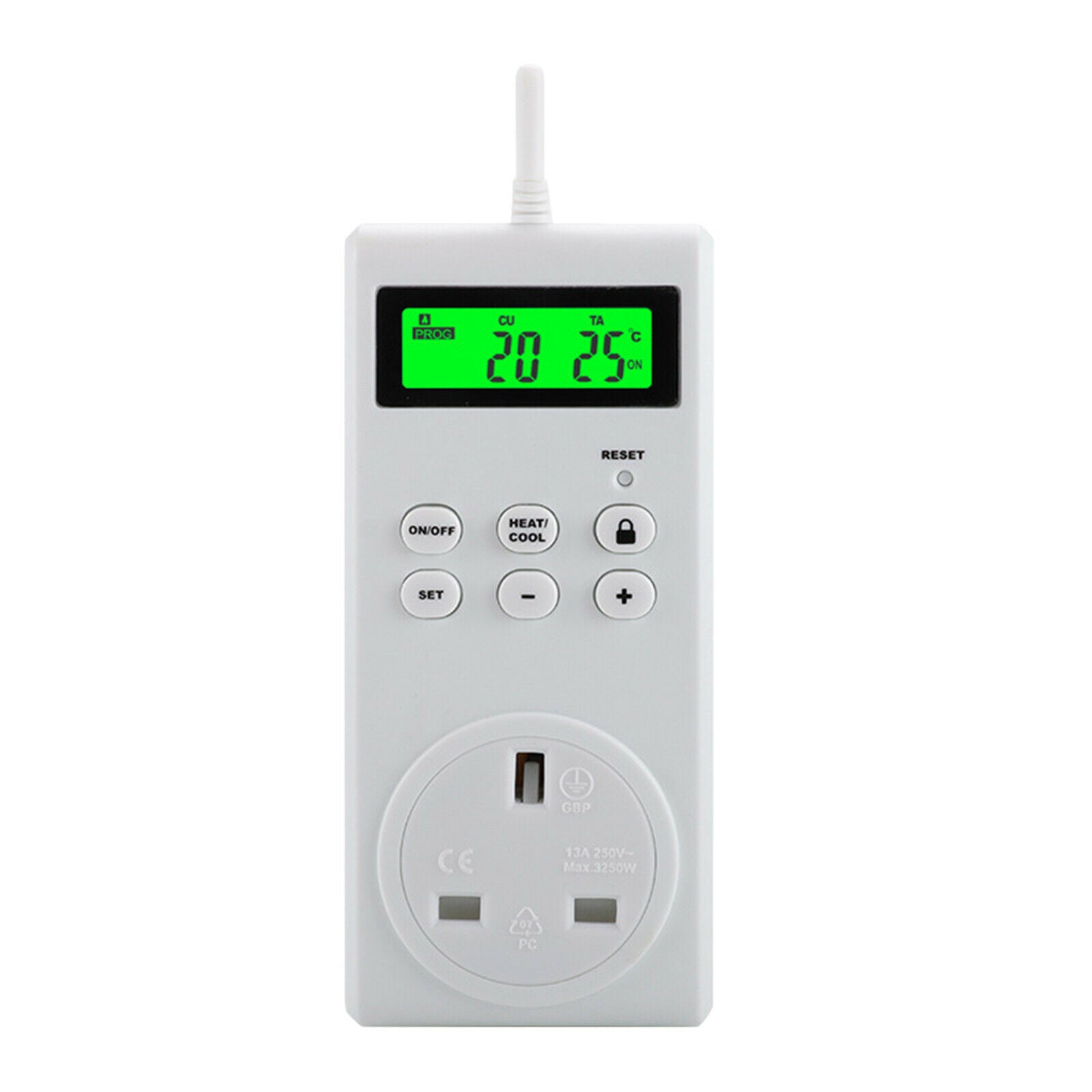 Wireless Thermostat Socket Remote Control Temperature Controller Outlet Display