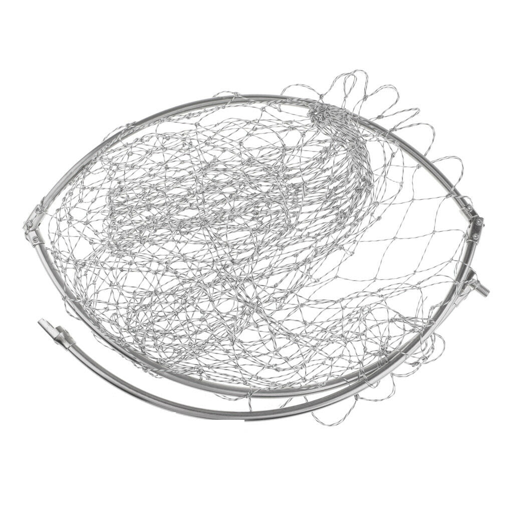 Brail Fishing Landing Net Head Stainless Steel Ring Fish Tackle  Dia._40cm