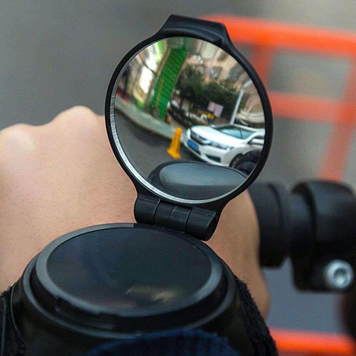 Bicycle Wristband Flexible Rear View Mirror Safety Backeye Wrist Band Safety KIT