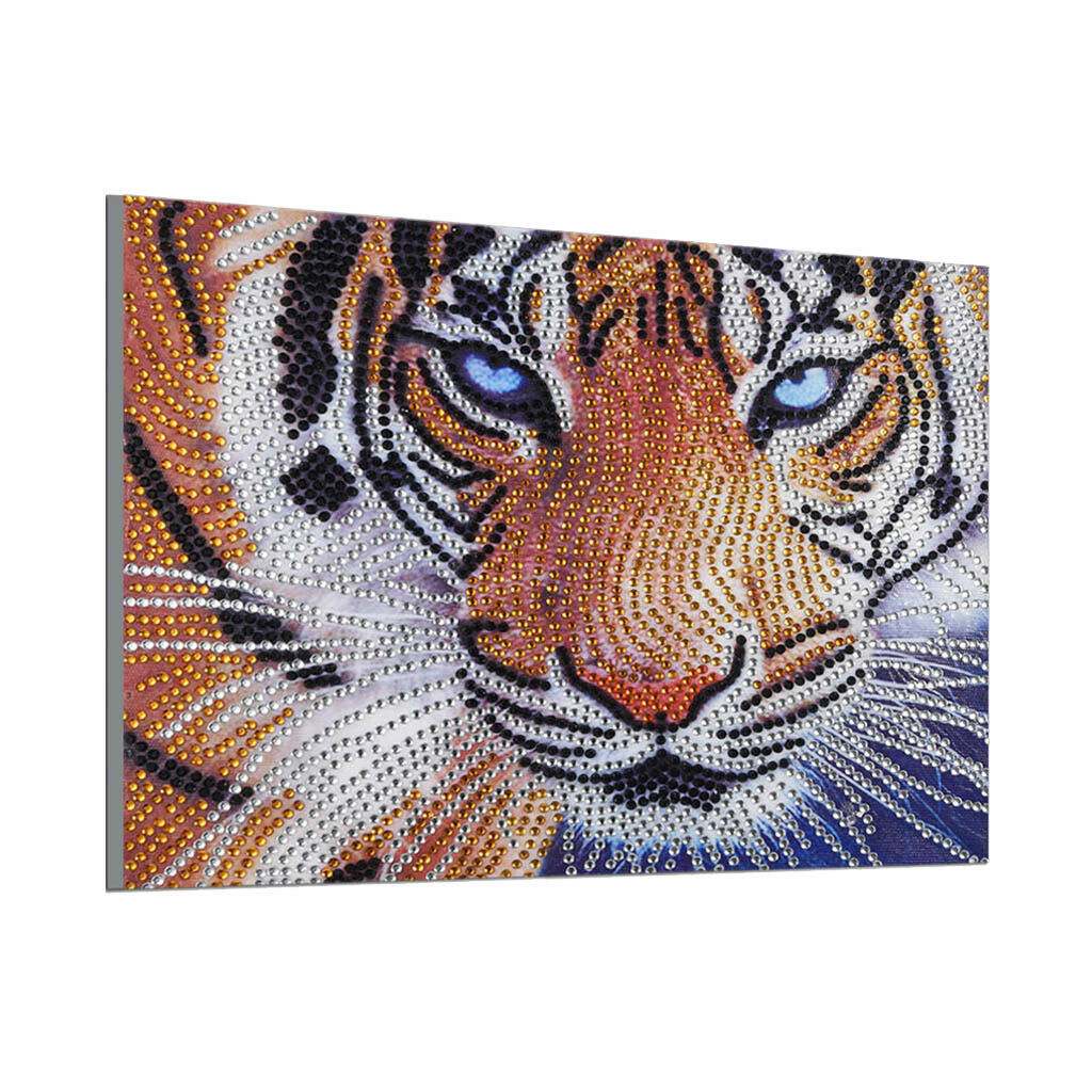DIY 5D Diamond Painting , Tiger Crystal Rhinestone Embroidery Cross Stitch Arts