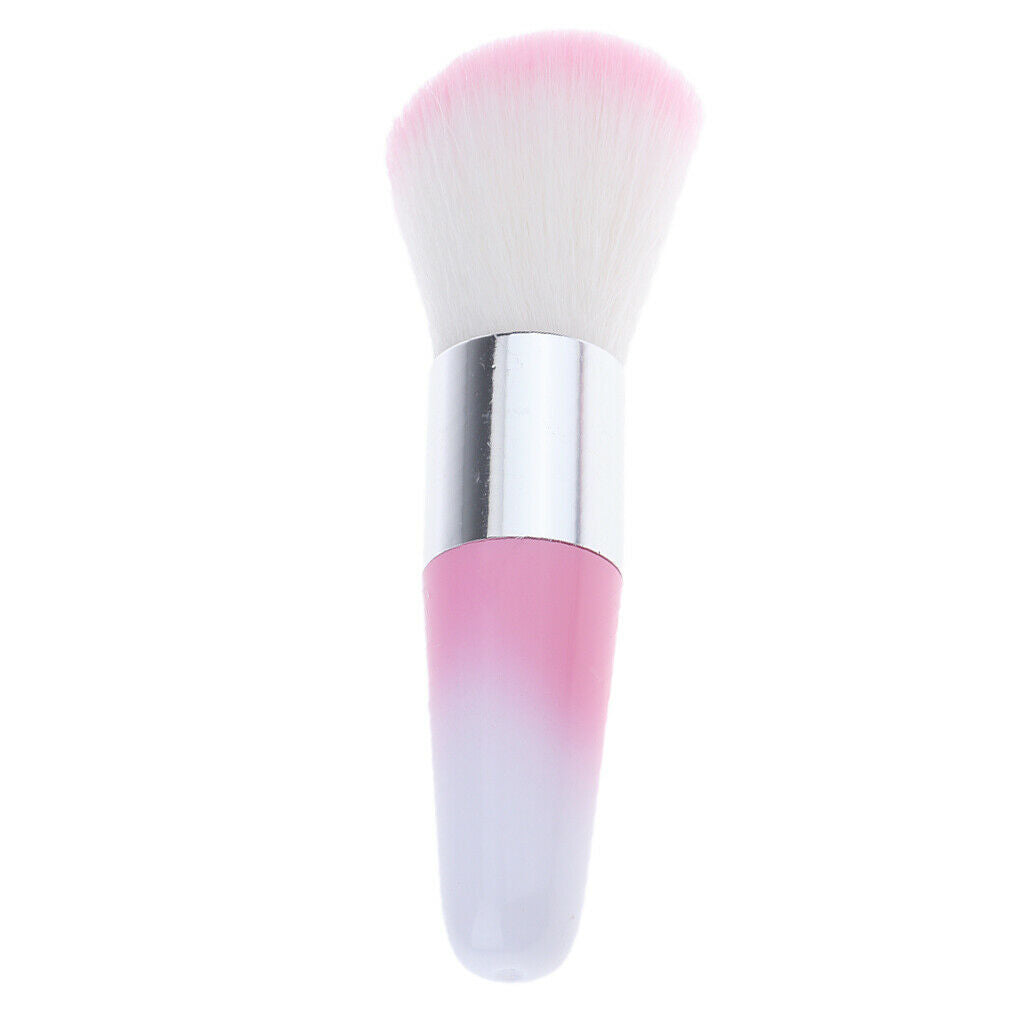 Nail Art Dust Remover Powder Cleaning Brush for Acrylic UV Gels, Travel Compact