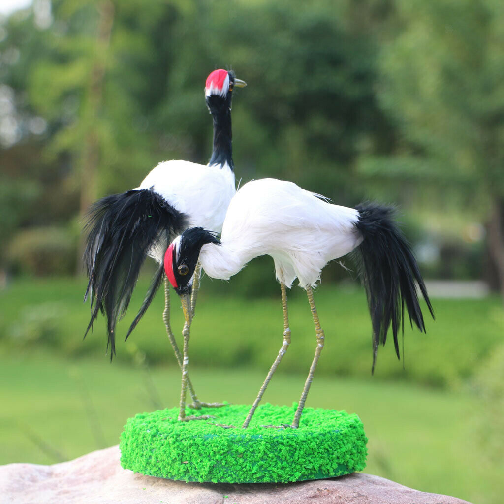 Artificial Red-crowned Crane Outdoor Garden Yard Pond Ornament Sculpture #2