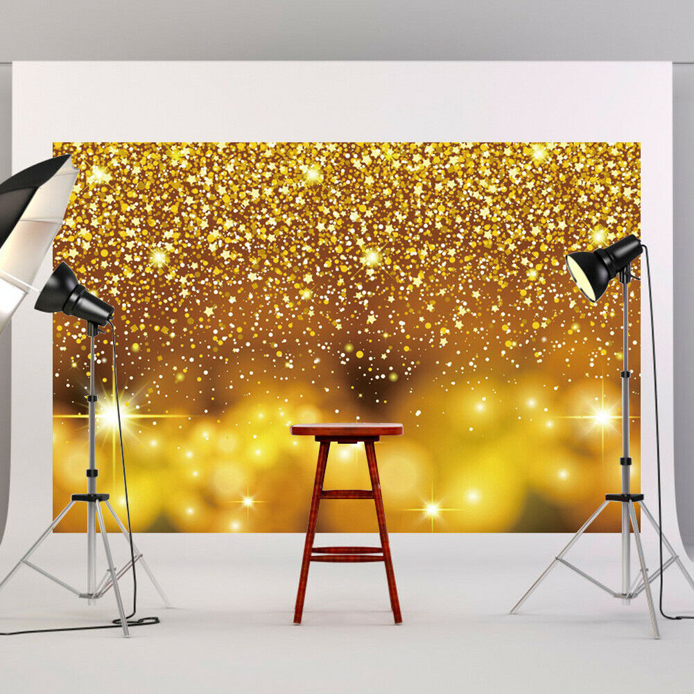0.9x1.5m Glitter Polka Dot Backdrop Bokeh Party Baby Photography Background @