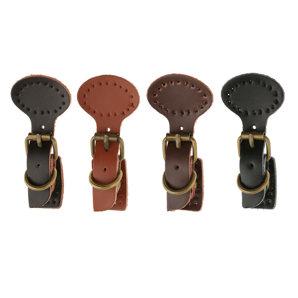 Prettyia 4 Set Sew on Leather Magnetic Snap Buckle Replacement Bags Fastener