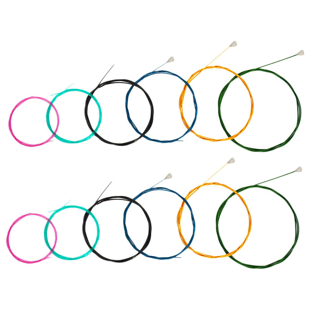 2 Set Quality Rainbow 6 String Guitar Strings Nylon Classical Guitar String
