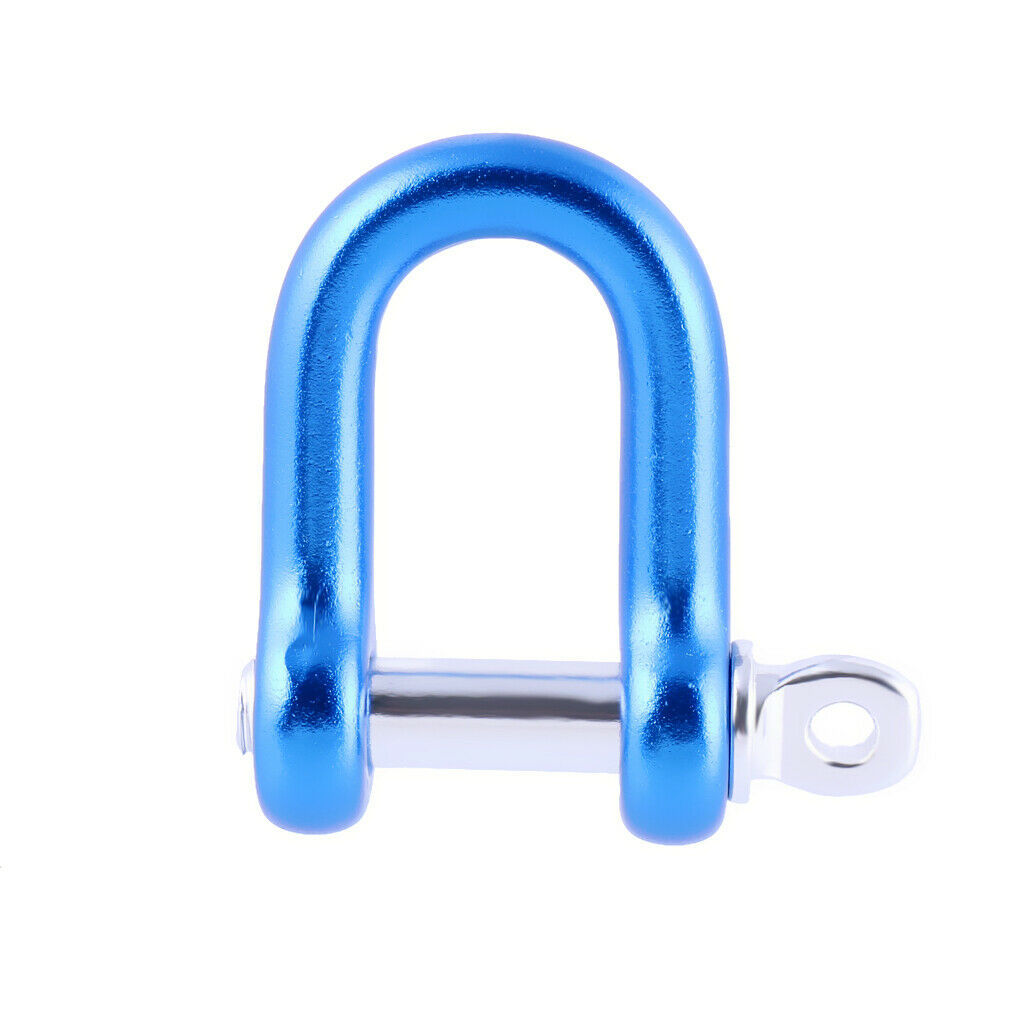 Stainless Adjustable Steel U-Shaped Climbing Lifesaving buckle Dark Blue