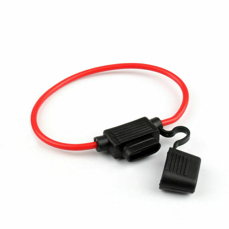 4x Mini Blade Fuse Holder Waterproof 12AWG In-Line Wire Cable For Car/Boat