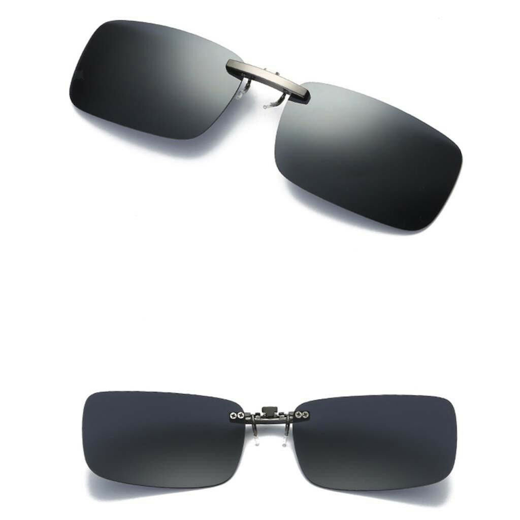 Polarized Driving Night Vision   Flip-up Lens UV 400 Sunglasses Gray