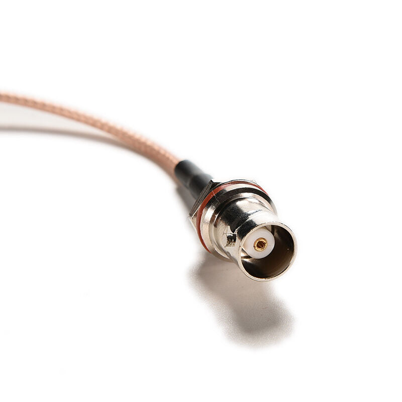Cable BNC female bulkhead jack to MCX male plug right angle RG316 6" pigta.l8
