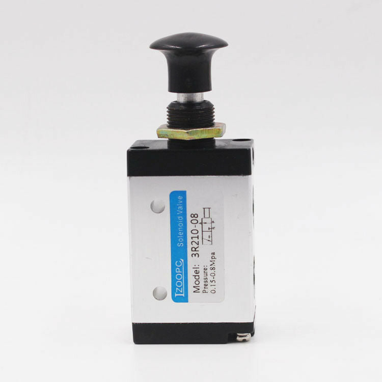 3 Port 2 Position 1/8" PT Hand Operated Air Valve Manual Pneumatic Control Valve