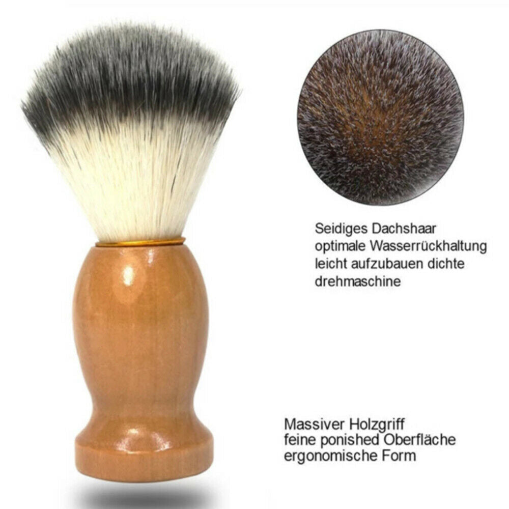 Stainless Steel Shaving Brush Stand Shaving Soap Bowl Kit Men's Shaving Tool Set