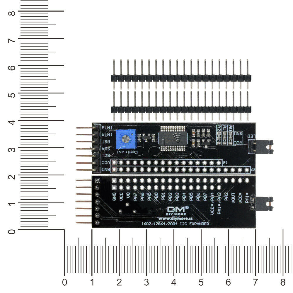 IIC/I2C Serial Interface MCP23017 1602/2004/12864 Arduino 5V LCD Expander Module